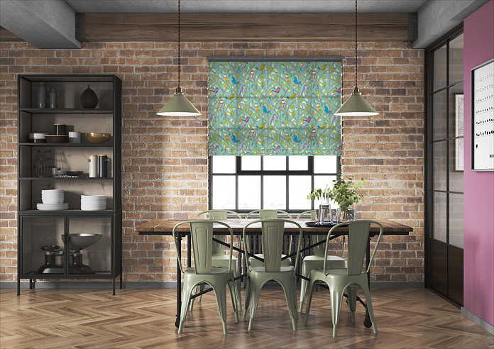 Tweety, Duckegg - Twist&Fit Roman Blind - Image 5